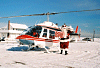 Santa arriving by helo